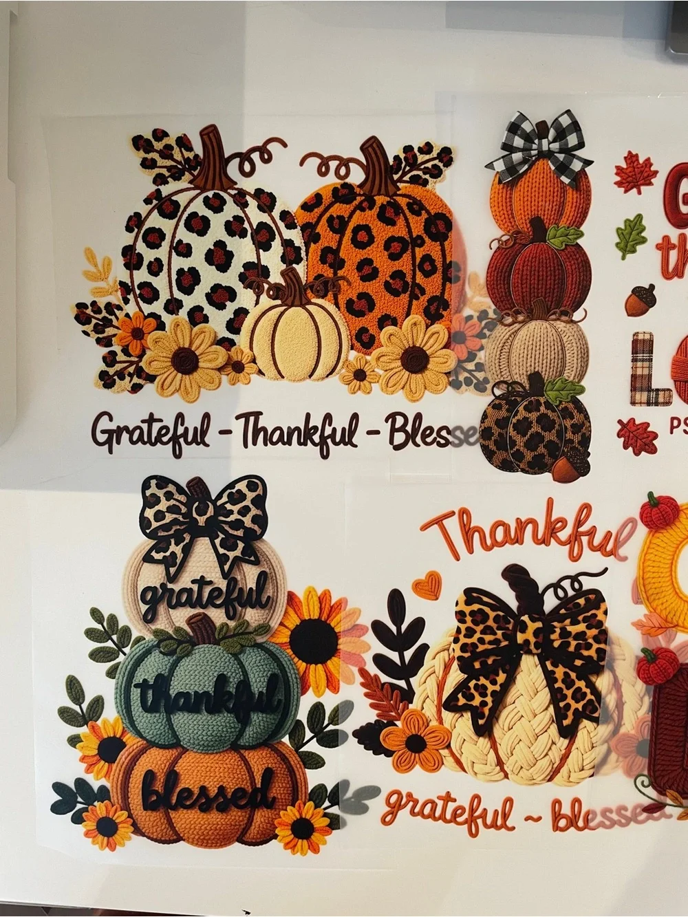 New Lot 30 Thanksgiving Fall Iron On Transfers DIY T-Shirts
